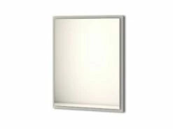 Specchio Bagno Con Luce Led Classic 90x73 Cm Grigio Nuvola