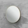 Specchio Bagno Queen Ø60 Cm Con Cornice Verniciato Oro Opaco -arredo bagno negozio specchio bagno queen 60 cm con cornice verniciato oro opaco