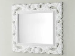 Specchio Bagno Barocco 94X75 Bianco