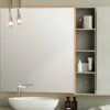 Specchio Bagno Filo Lucido Con Bordo In Pvc Cm. 89X100 -arredo bagno negozio specchio filo lucido 89 100
