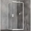 Box Doccia Angolare Start 80x90 H190 Porte Scorrevoli Cristallo 6mm Trasparente E Profilo Bianco Lucido -arredo bagno negozio start box doccia ante scorrevoli trasparente bianco 11