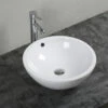 Lavabo Da Appoggio Taro Ø45 H17 In Ceramica Bianco Lucido 2 Lavabo Da Appoggio Taro Ø45 H17 In Ceramica Bianco Lucido -arredo bagno negozio taro lavabo ceramica bianco