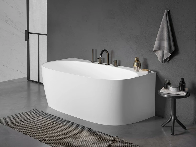 Vasca Freestanding Taurus 158x86 Cm Bianco Opaco 3 Vasca Freestanding Taurus 158x86 Cm Bianco Opaco