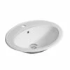Lavabo Da Appoggio Tevere 56x48,5 In Ceramica Bianco Lucido -arredo bagno negozio tevere lavabo incasso soprapiano ceramica minimale 21353