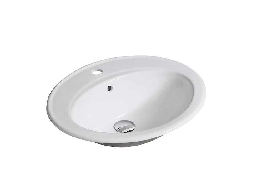 Lavabo Da Appoggio Tevere 56x48,5 In Ceramica Bianco Lucido 3 Lavabo Da Appoggio Tevere 56x48,5 In Ceramica Bianco Lucido