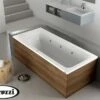 Vasca Idromassaggio Jacuzzi® Silk 170x70 Sinistra Con 8 Bocchette E Finitura Effetto Legno Dark Oak -arredo bagno negozio vasca sinistra silk dark oak 1