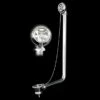 Scarico + Troppo Pieno (Catenella) + Tubo Raccordo Per Vasche Stile Retrò -arredo bagno negozio vasche retro scarico 12374