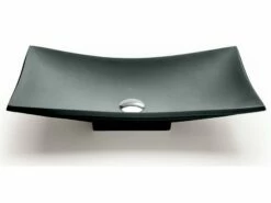 Lavabo Da Appoggio Vela In Resina Opaco Grigio Carnico