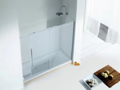 Parete Vasca Velo 170Xh150 1 Anta Scorrevole Cristallo Trasparente 8 Mm Profilo Cromo