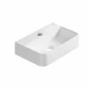 Lavabo Sospeso/Appoggio Mini Zamora 9X26X39 In Ceramica Lucido Bianco 1 Lavabo Sospeso/Appoggio Mini Zamora 9X26X39 In Ceramica Lucido Bianco -arredo bagno negozio zamora lavabo rettangolare