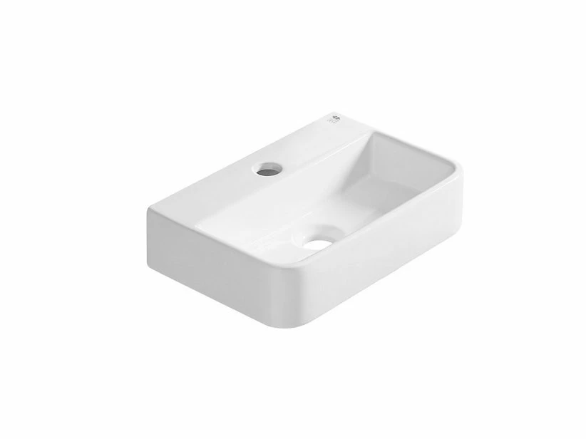 Lavabo Sospeso/Appoggio Mini Zamora 9X26X39 In Ceramica Lucido Bianco 3 Lavabo Sospeso/Appoggio Mini Zamora 9X26X39 In Ceramica Lucido Bianco